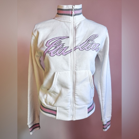 Venezia Tops - Venezia Vintage Italia Streetwear Zip-Up Sweatshirt. Size Small.